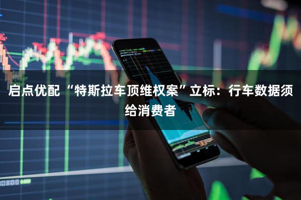 启点优配 “特斯拉车顶维权案”立标：行车数据须给消费者