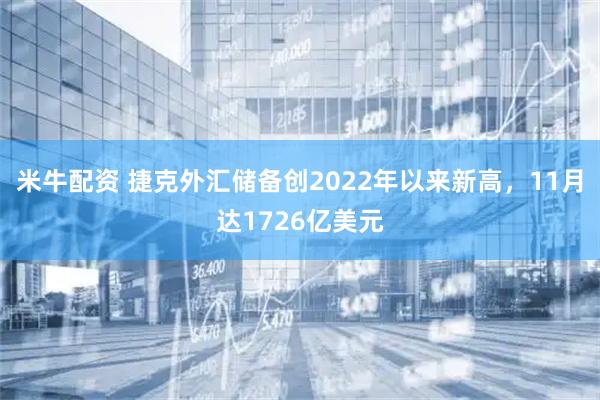 米牛配资 捷克外汇储备创2022年以来新高，11月达1726亿美元